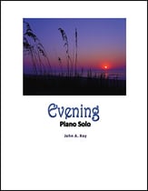 Evening piano sheet music cover